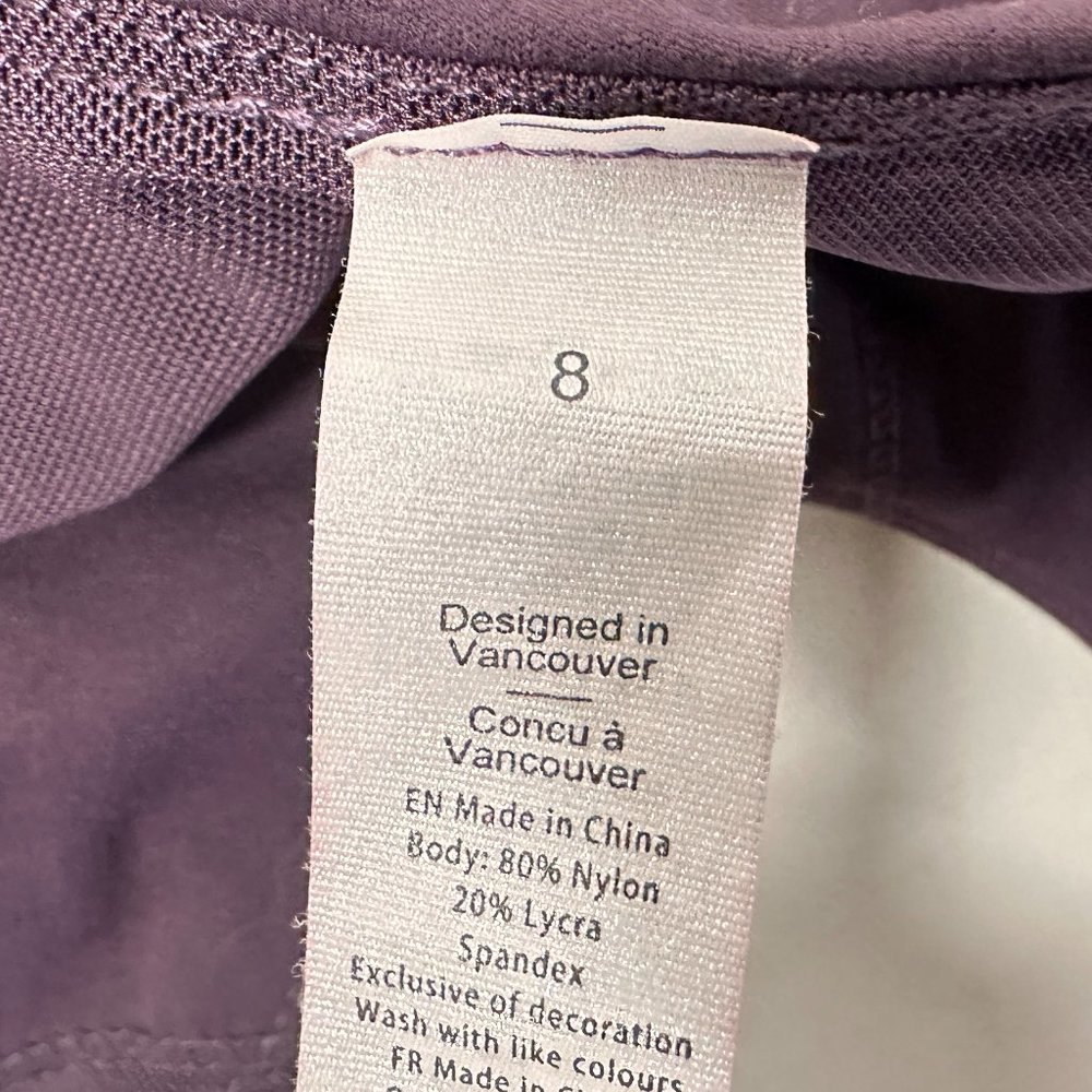 Lululemon Athletica Purple Sports Bra Women Size 8 - Picture 3 of 3